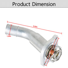 TOPPARTZ Thermostat Housing 12572988 Replacement for Chevy GMC Envoy Buick Rainier 4.2L