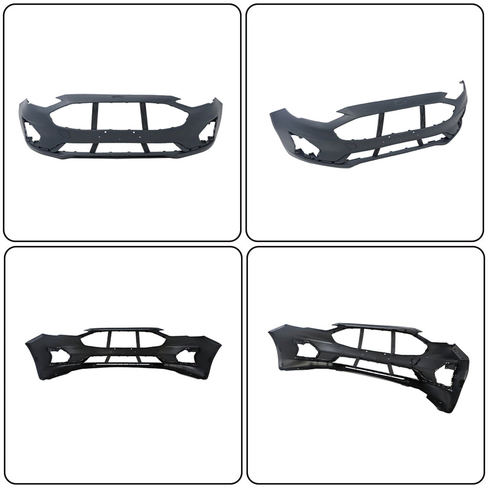 TOPPARTZ Primed Front Bumper Cover with License Plate Hole Replacement for 2019-2020 Fusion