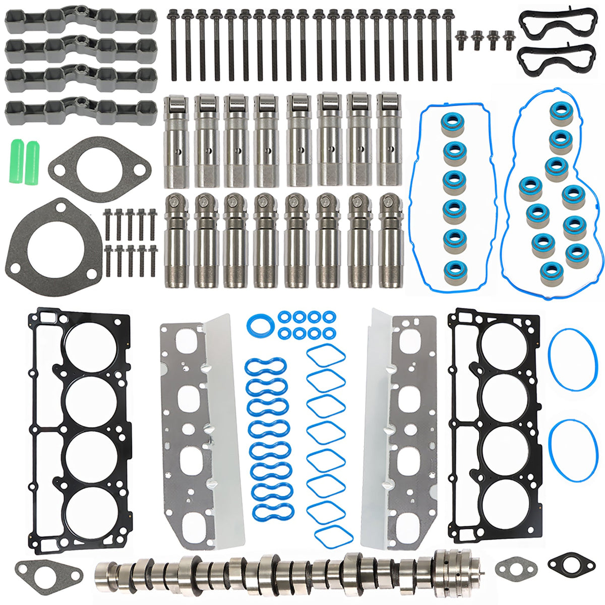 TOPPARTZ Engine Camshaft MDS Lifters Gaskets Kit for Ram 1500 5.7L V8 2011-2016 Pickup 5038785AB 53021727AC 53021726AD