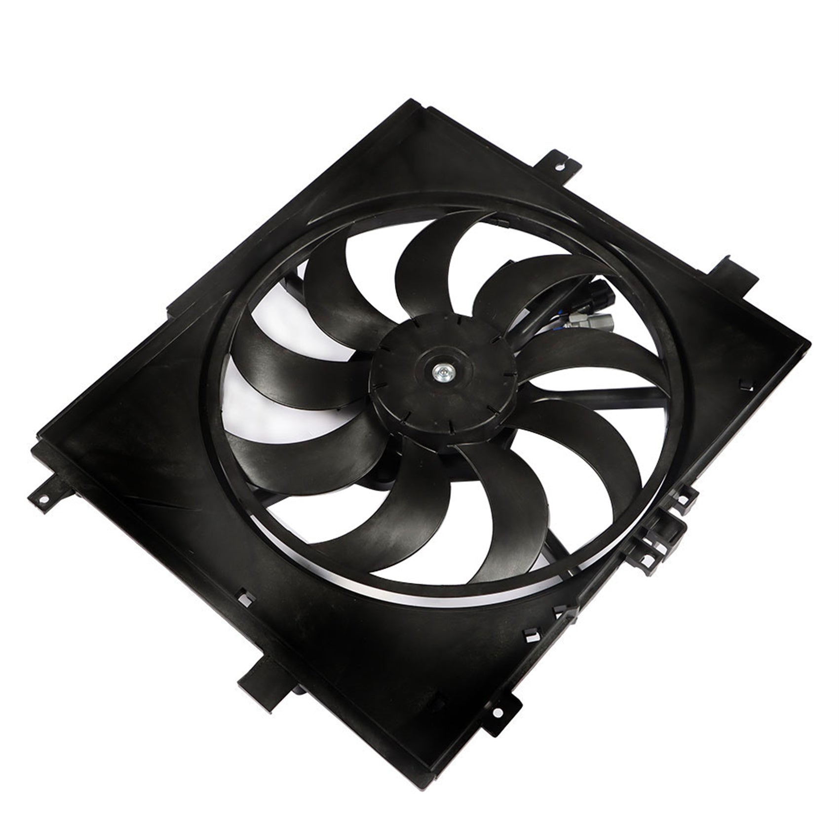 TOPPARTZ Radiator Cooling Fan Replacement for 2012-2016 Nissan Versa AT CVT Models Black