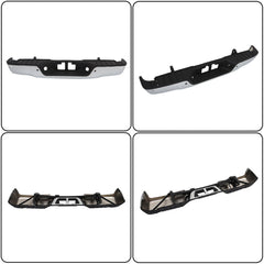 TOPPARTZ Chrome Rear Step Bumper Assembly Replacement for 2007-2013 Toyota Tundra with Parking Aid Sensor Holes TO1103116