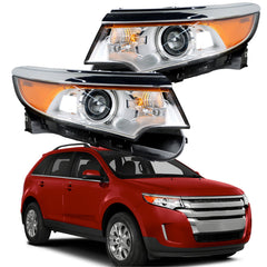 TOPPARTZ Headlights Front Lamp for 2011-2014 Ford Edge Headlamps Projector Headlights Driver and Passenger Side