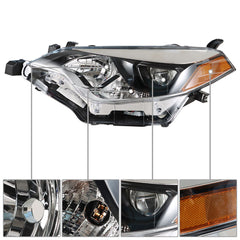 TOPPARTZ Fit For 2014-2016 Toyota Corolla Driver Side Chrome Housing Headlamp Headlight