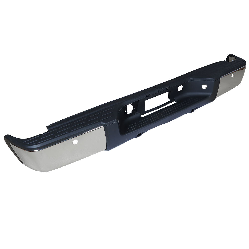 TOPPARTZ Rear Bumper For 2007 2008 2009-2013 Chevy Silverado GMC Sierra 1500 Chrome