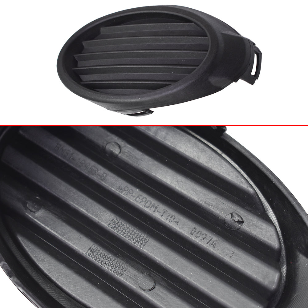 TOPPARTZ Plastic Passenger Side Fog Light Cover Black For 12-14 Ford Focus Front Bumper