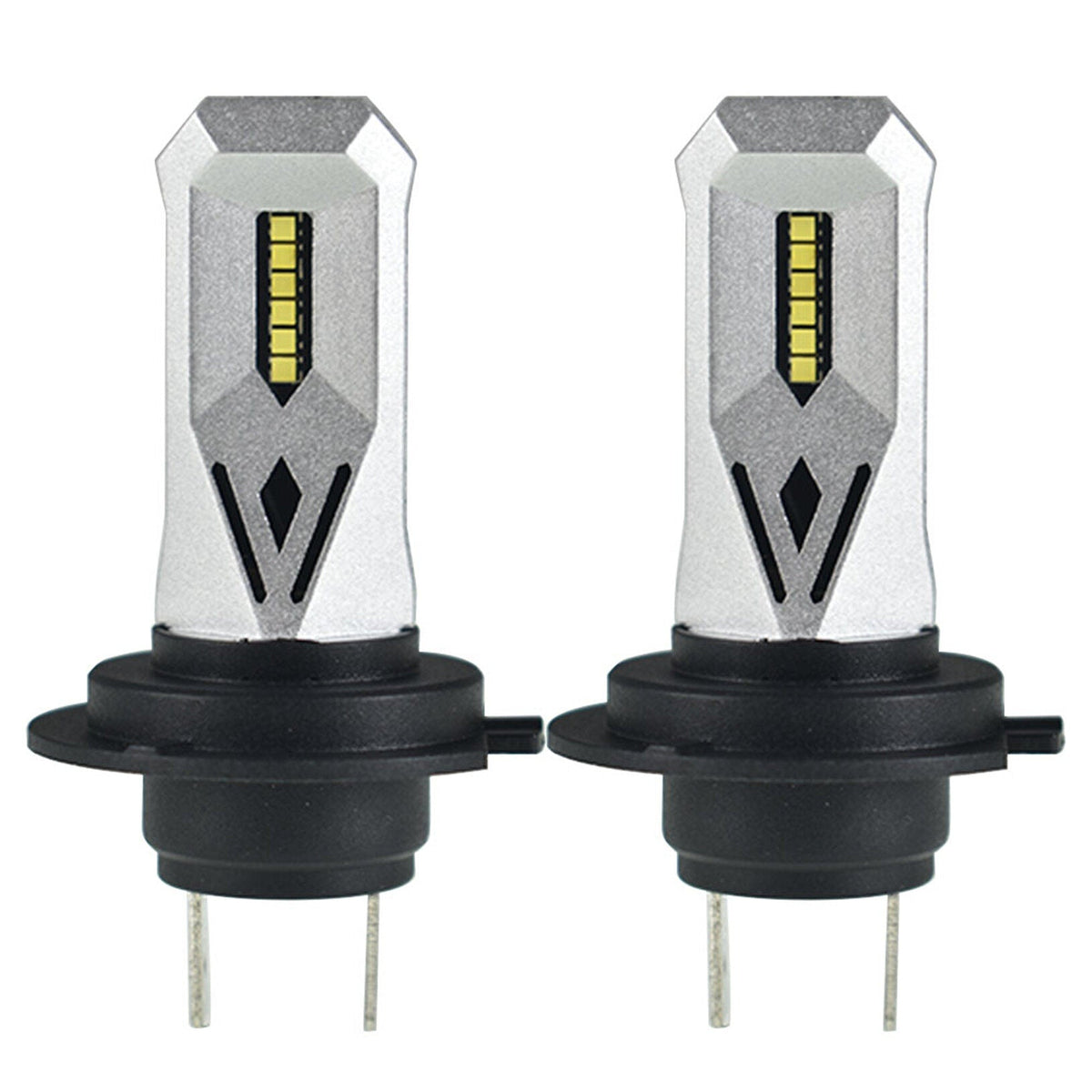TOPPARTZ 2Pcs H7 LED Fog Light Bulbs,80W 1500LM 6000K White 300% Brighter Replacement for Halogen Fog Light Bulbs