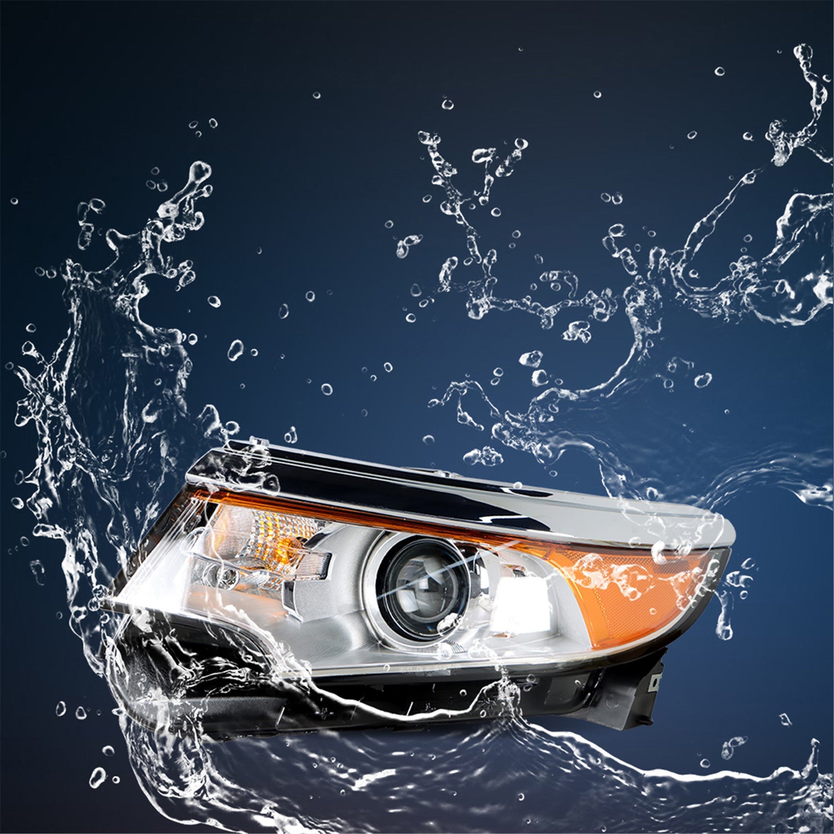 TOPPARTZ Headlights Front Lamp Replacement for 2011-2014 Ford Edge Headlamps Projector Headlights Driver Side