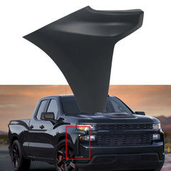 TOPPARTZ Front Bumper End Cap Extension Trim Right Side Black Replacement for 2019 2020 2021 2022 Silverado 1500