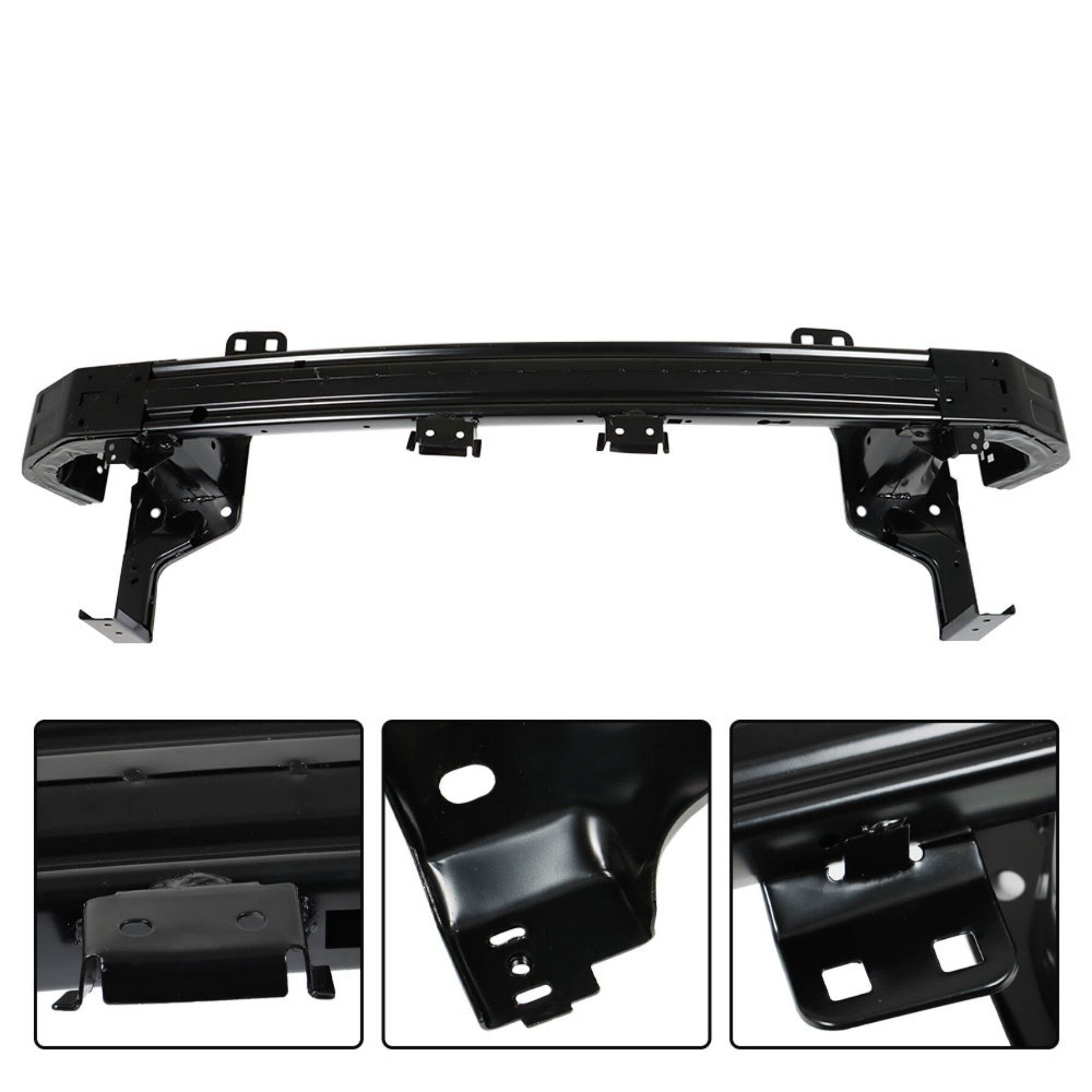 TOPPARTZ Black Steel Front Bumper Reinforcement Replacement for 2017-2020 Fusion FO1006274 HG9Z17757A