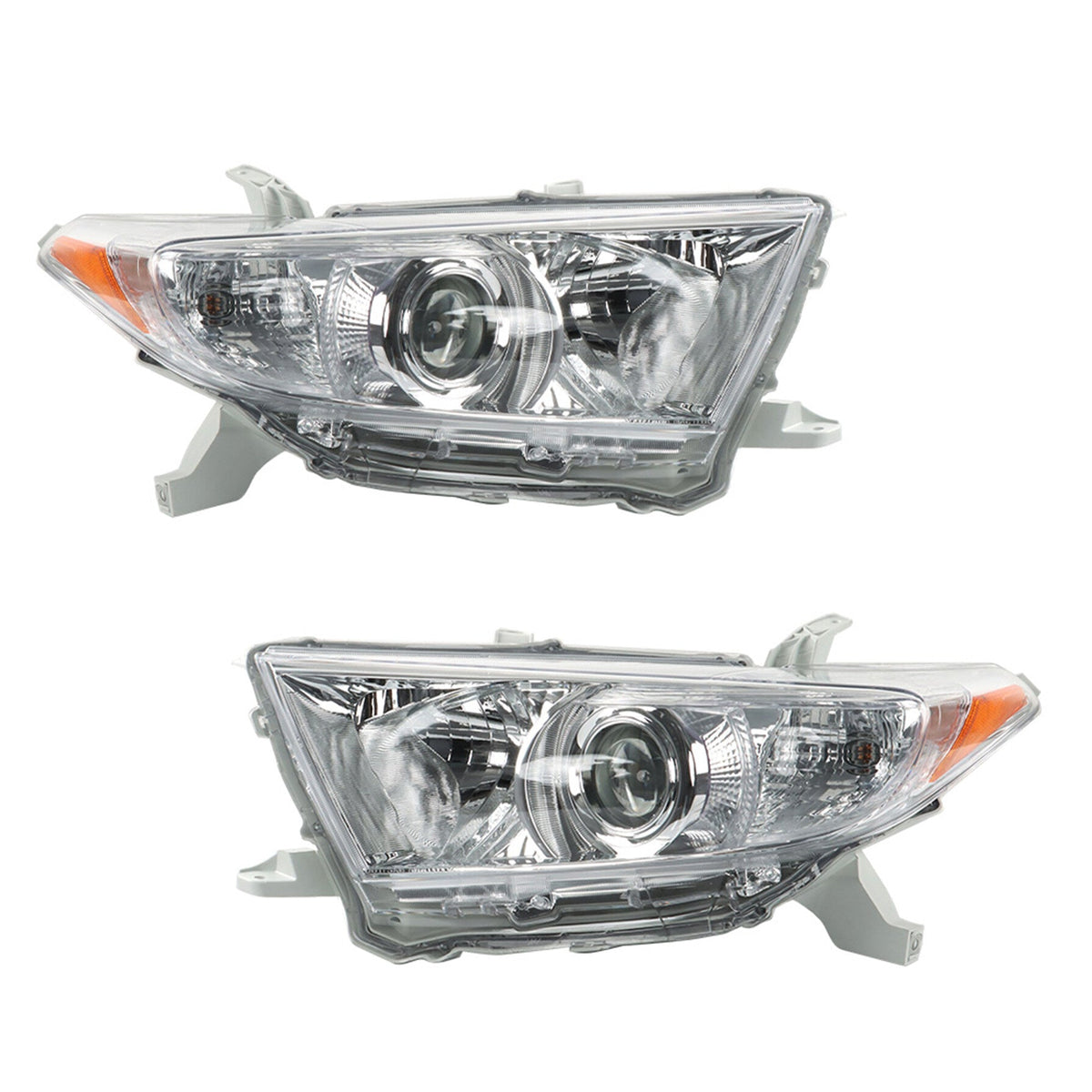 TOPPARTZ Headlight Assembly Replacement for Toyota 2011 2012 2013 Highlander Headlights Halogen Set Driver ＆ Passenger Side