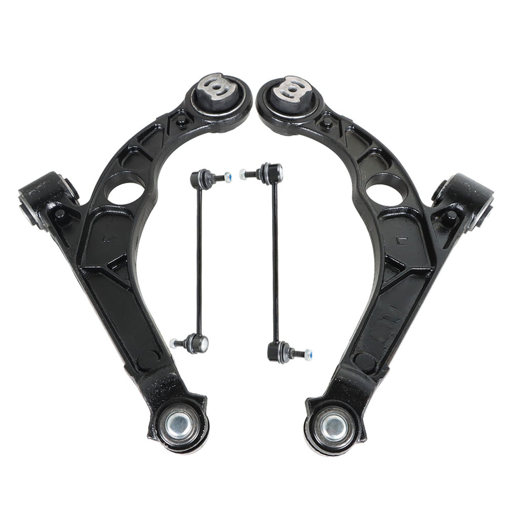 TOPPARTZ 4 Pcs Suspension Kit Control Arms with Ball Joints Sway Bar End Links Replacement for 2013-2016 Dodge