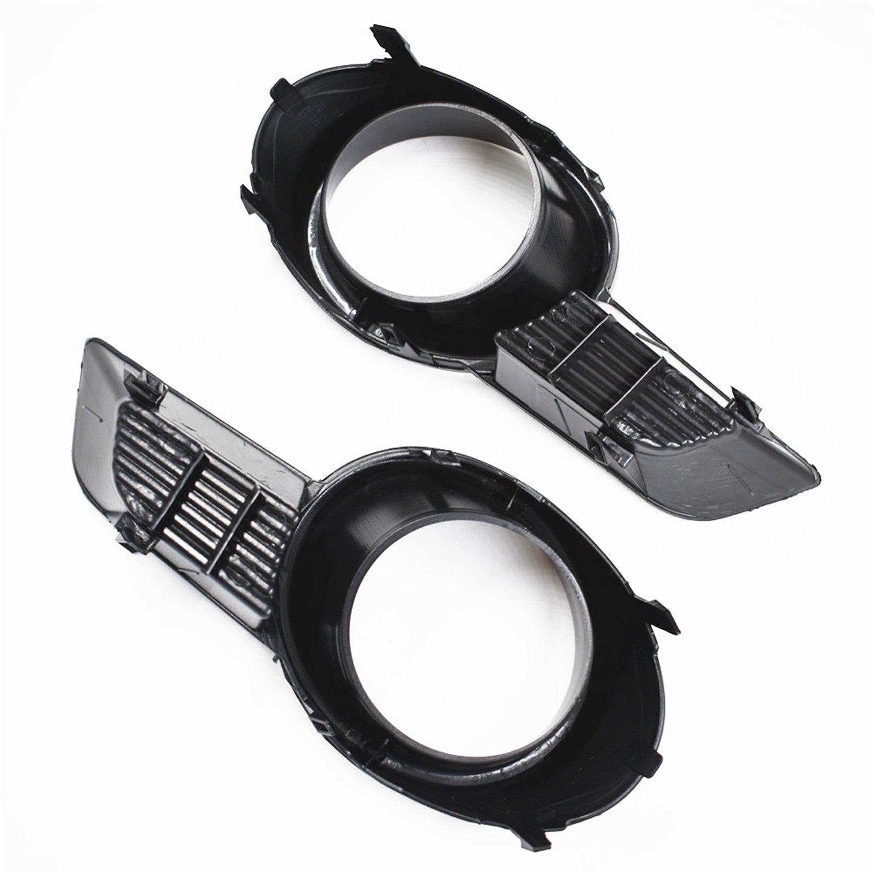 A Pair Front Bumper Fog Light Grille Cover Trim For 08-10 Toyota Highlander