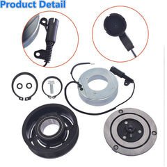 AC Compressor CVC Clutch Kit Pulley Coil For 02 - 08 Mini Cooper 6 Groove 1.6L