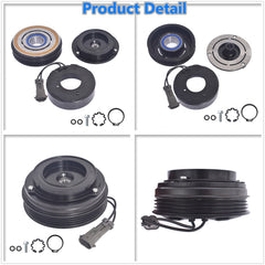 AC Compressor Clutch Kit Coil Pulley For 00 -13 Chevrolet Silverado 1500 4.8L