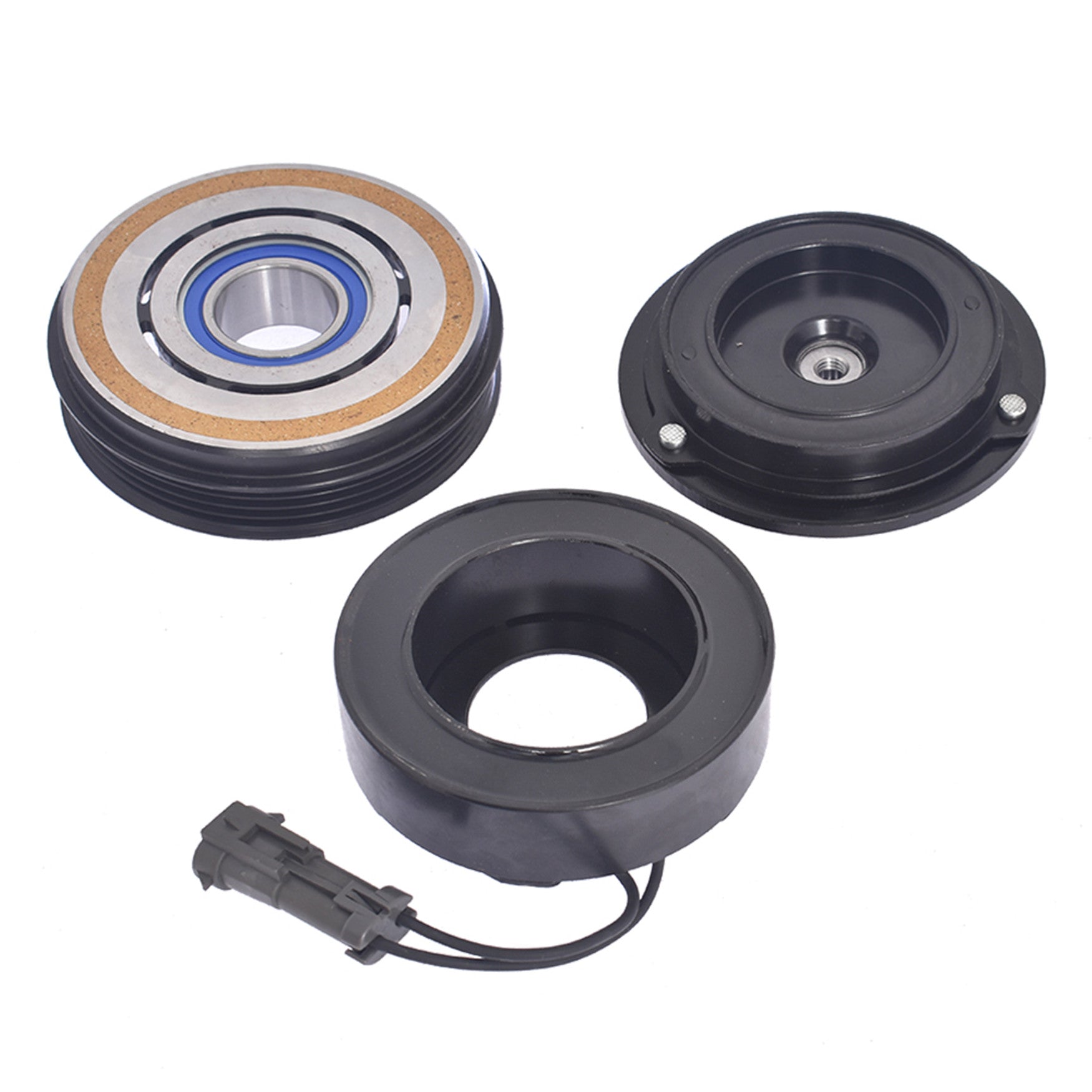 AC Compressor Clutch Kit Coil Pulley For 00 -13 Chevrolet Silverado 1500 4.8L