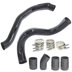 Black For 2003-2007 Ford 6.0L Powerstroke Turbo Intercooler Pipe and Boot Kit
