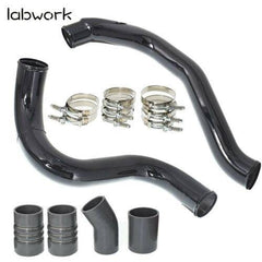 Black For 2003-2007 Ford 6.0L Powerstroke Turbo Intercooler Pipe and Boot Kit