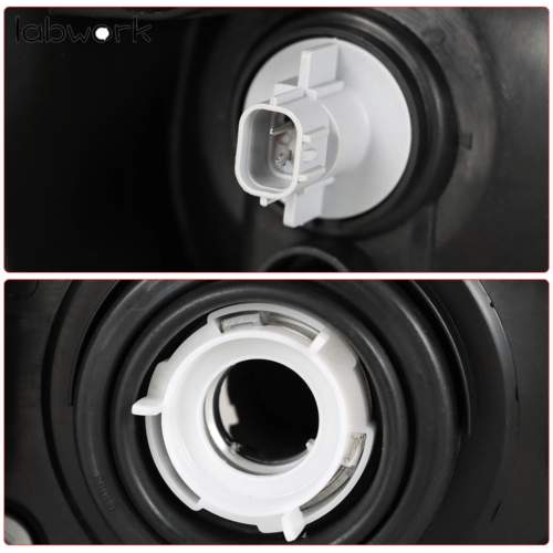 Black Housing Headlights Replacement For 2005-2009 Chevy Equinox Clear Lens