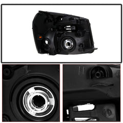Black Housing Headlights Replacement For 2005-2009 Chevy Equinox Clear Lens