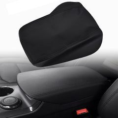 TOPPARTZ Leather Center Console Lid Armrest Cover Skin For 2011-2018 Ford Explorer Black