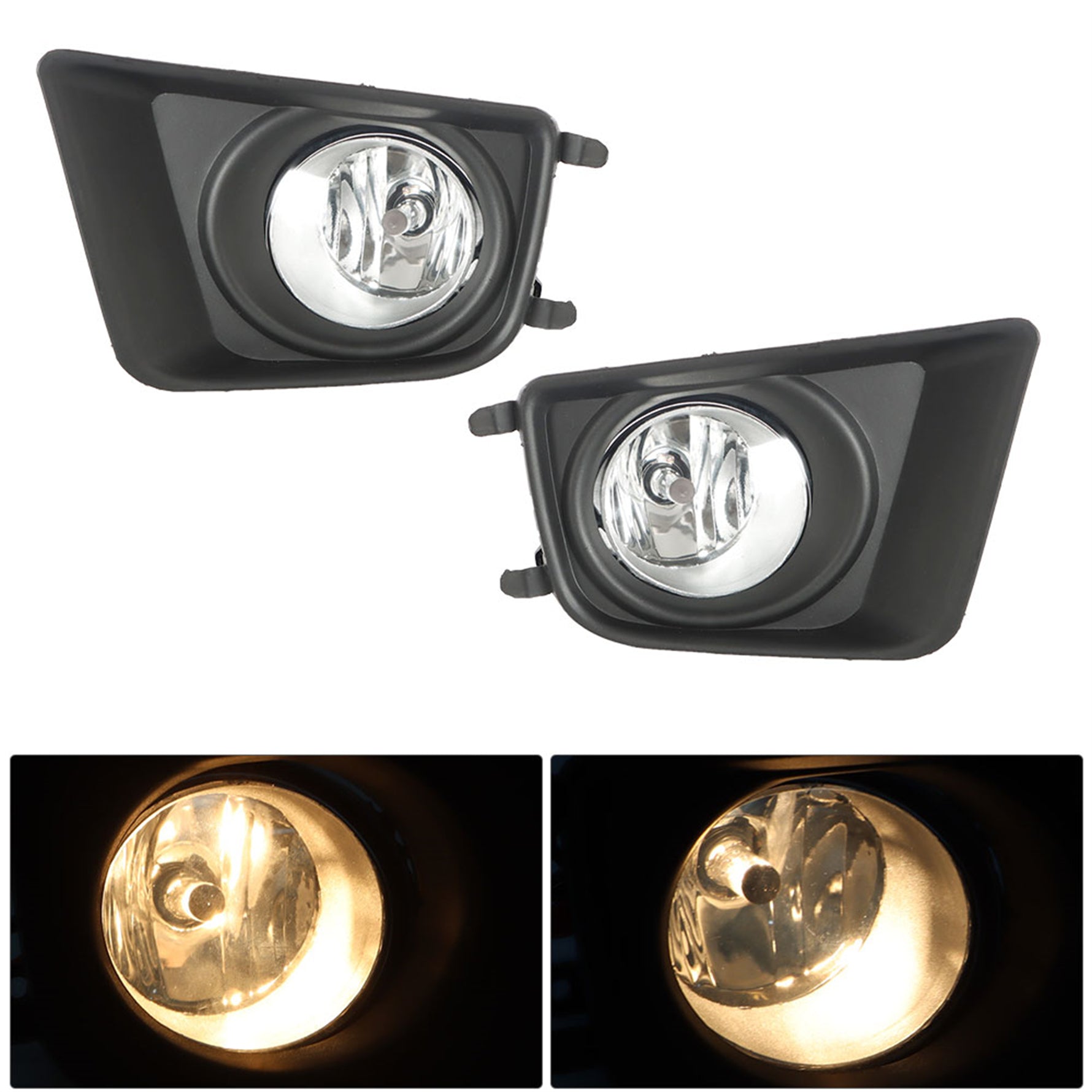 Bumper Fog Lights Driving Lamps Pair Left and Right For 2012-2015 Toyota Tacoma