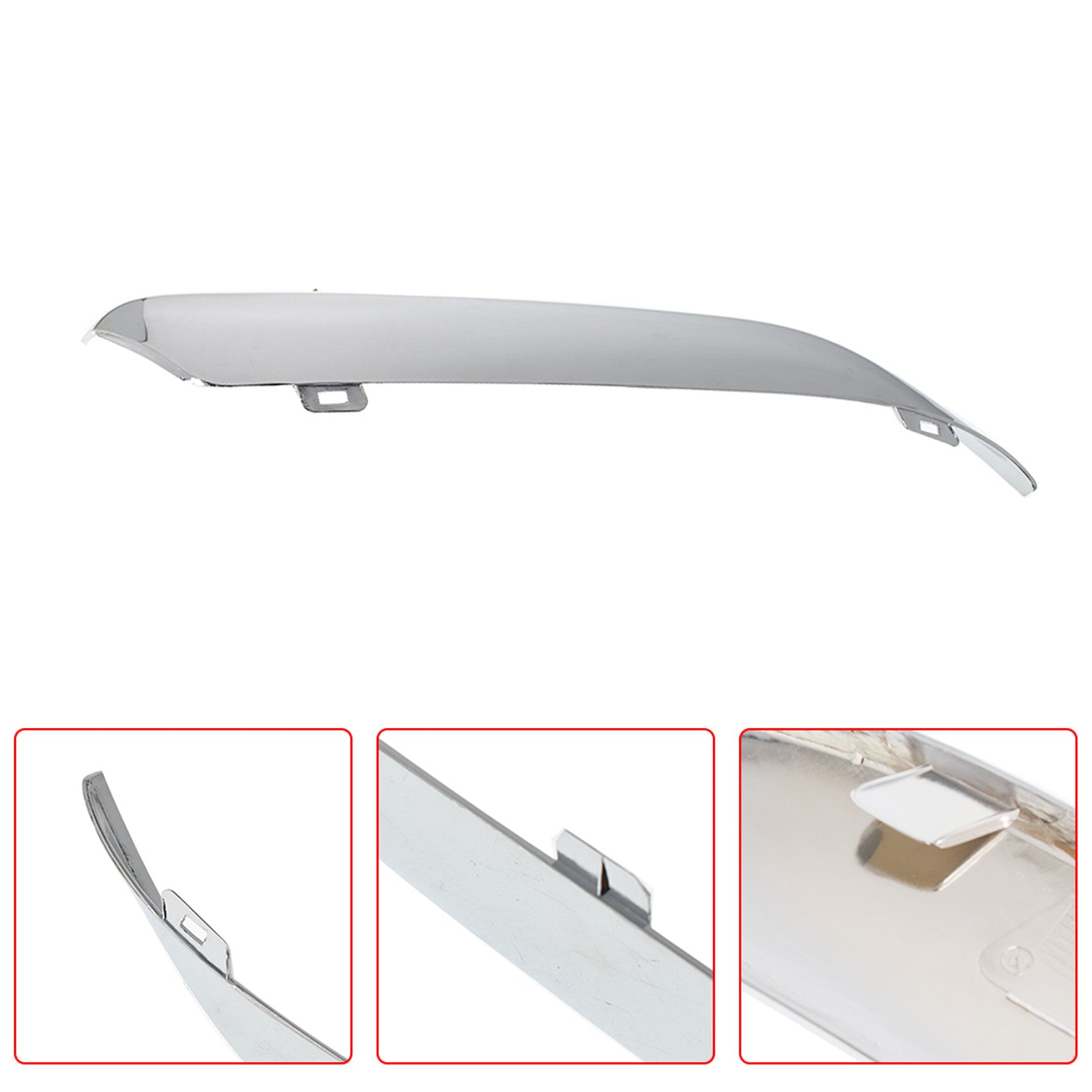 Bumper Trim For 2005-2010 5.7L Chrysler 300 Mdls Front LH Bumper Strip Plastic