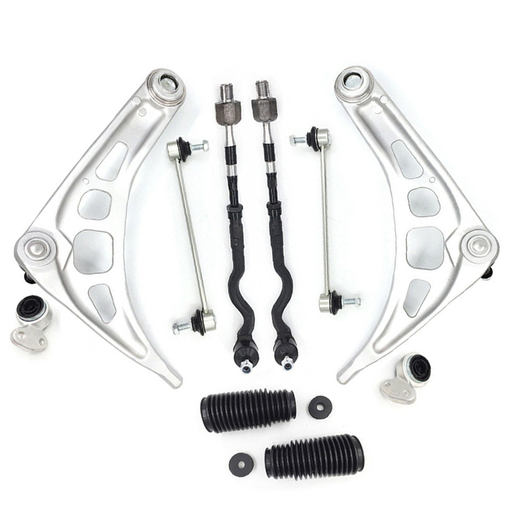 TOPPARTZ Control Arm Ball Joint Bushing Tie Rod Boot Kit For 2001-2008 Bmw E46 325i