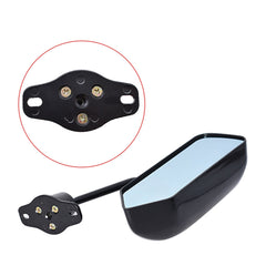 Car Racing Rearview Side Wing Mirrors Convex Glass Universal F1 Style