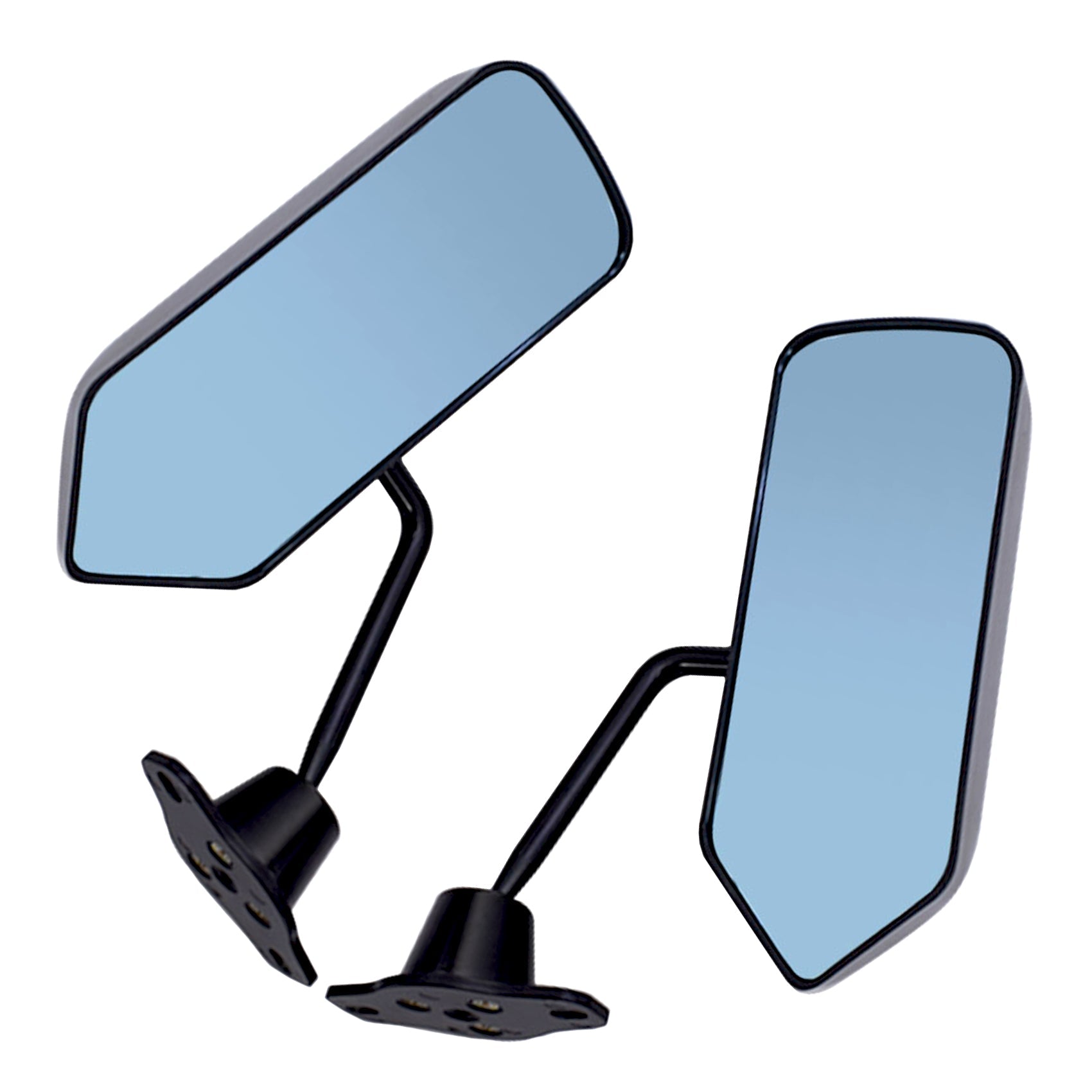 Car Racing Rearview Side Wing Mirrors Convex Glass Universal F1 Style