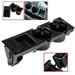 Carbon Fiber Center Console Drink Cup Holder Box Storage For BMW 3 E46 325i