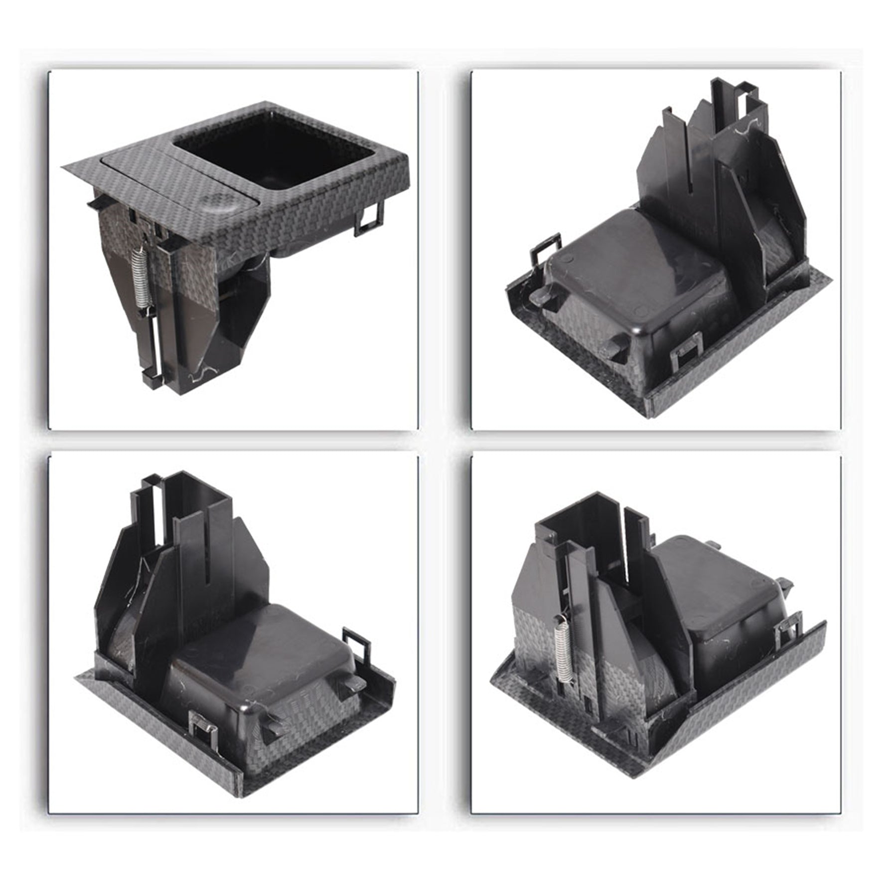 Carbon Fiber Center Console Drink Cup Holder Box Storage For BMW 3 E46 325i