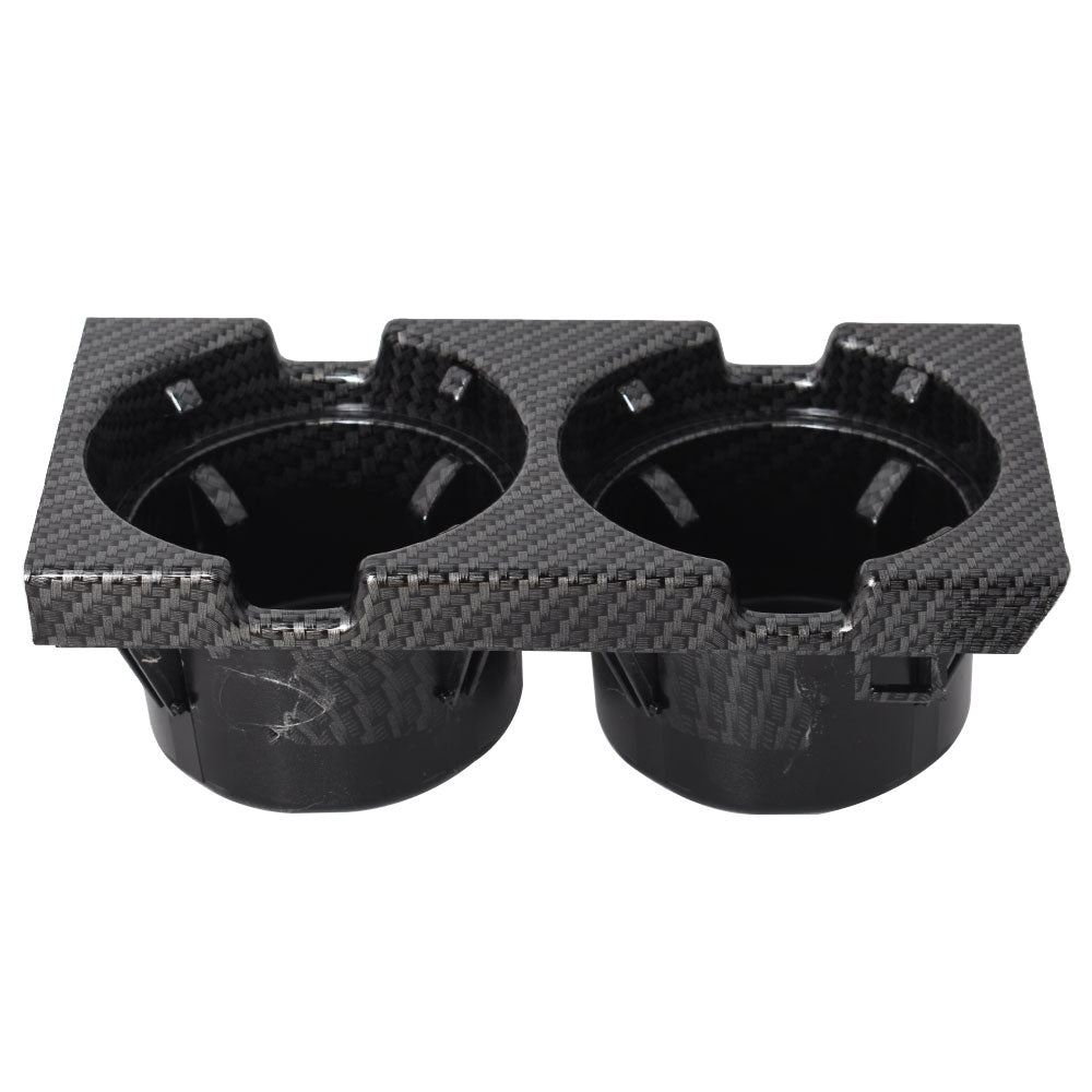 Carbon Fiber Center Console Drink Cup Holder Box Storage For BMW 3 E46 325i