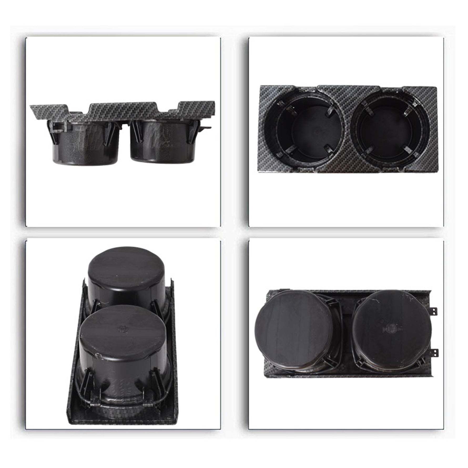 Carbon Fiber Center Console Drink Cup Holder Box Storage For BMW 3 E46 325i