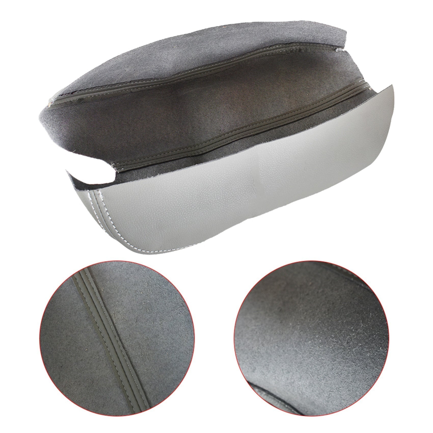 TOPPARTZ Center Armrest Console Lid Cover Synthetic Leather For Honda Accord 2008-2012