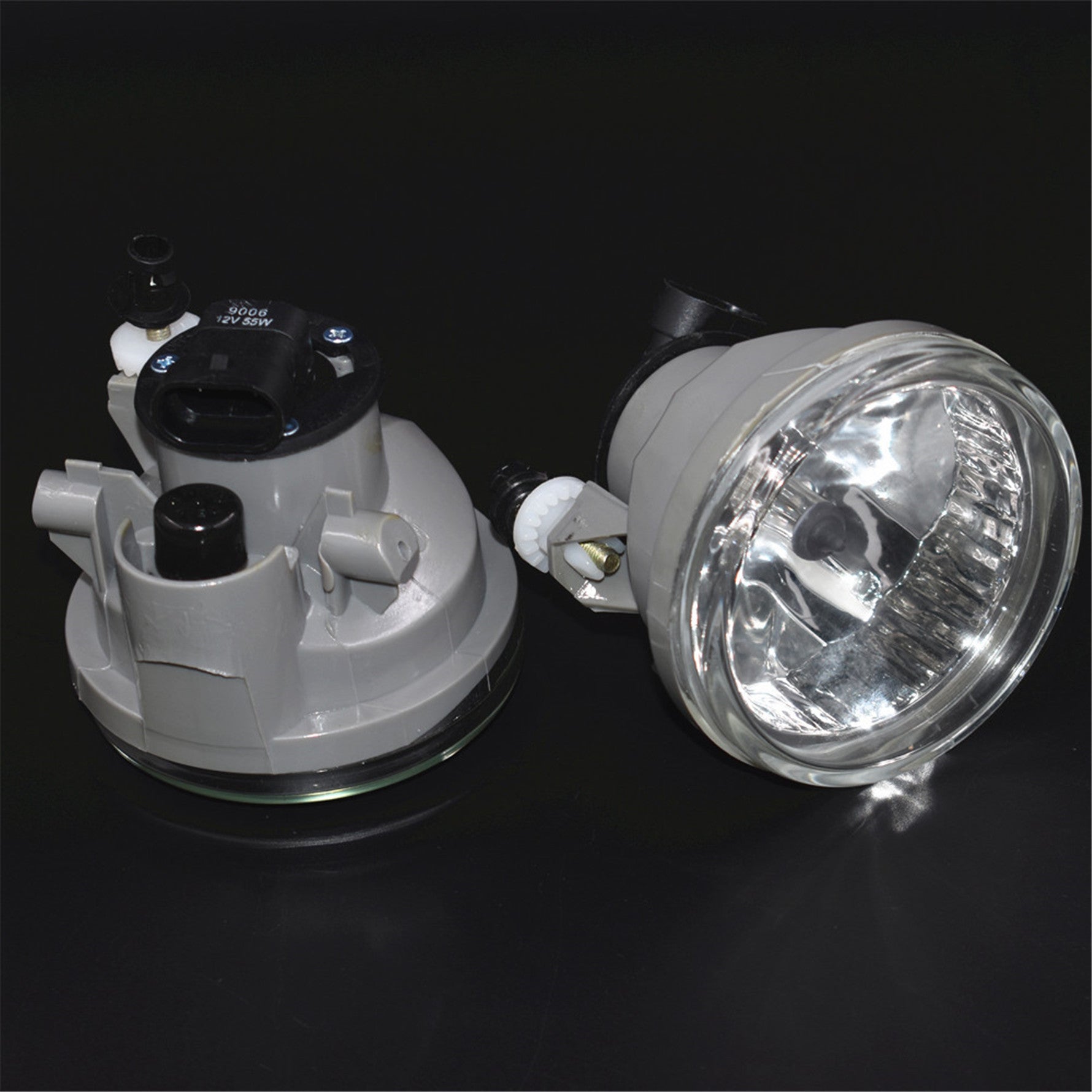 Clear Bumper Driving Fog Lights For 04 05 06 07 Toyota Highlander Echo Prius