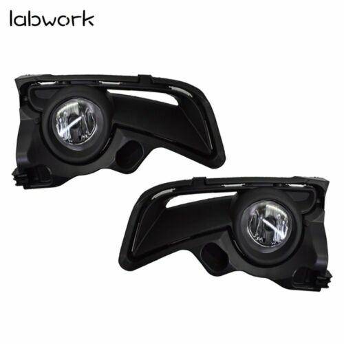 Clear Fog Light Front Bumper Lamps+Wiring+Switch For 17 18 19 Toyota Highlander