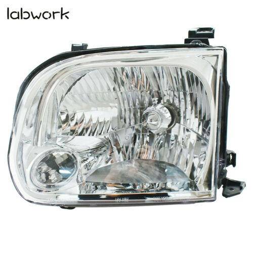 Clear Lens Headlights for 2005 2006 Toyota Tundra 2005-2007 Sequoia Pair Chrome