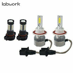 Combo Pack H13 9008 LED Headlight+5202 Fog Light Bulbs for 08-12 Ford Escape New