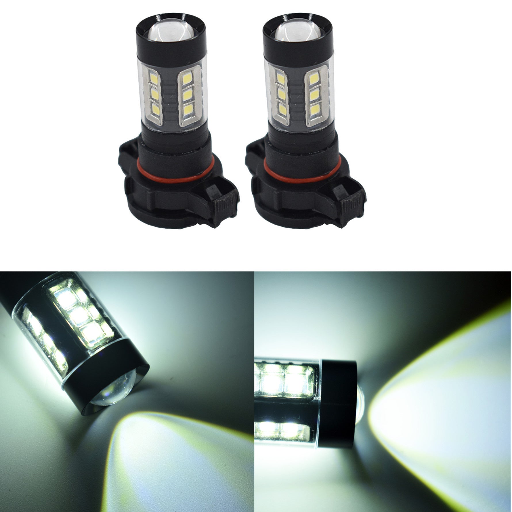 Combo Pack H13 9008 LED Headlight+5202 Fog Light Bulbs for 08-12 Ford Escape New