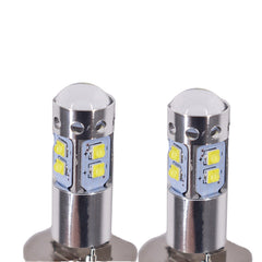 2pcs H3 6000K Super White 100W High Power LED Fog Light Driving Bulb DRL