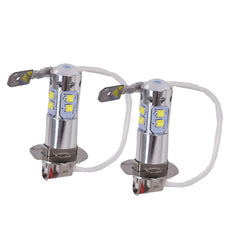 2pcs H3 6000K Super White 100W High Power LED Fog Light Driving Bulb DRL