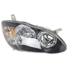 Headlamps Set For 2003 2004-2008 Toyota Corolla Headlights Housing Black Pair