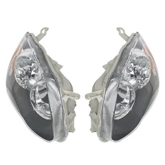 Headlamps Set For 2003 2004-2008 Toyota Corolla Headlights Housing Black Pair