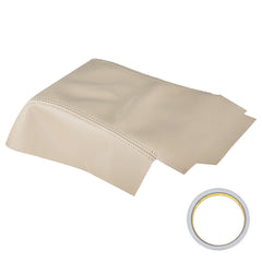 TOPPARTZ Leather Center Console Lid Armrest Cover Skin For 06-13 Range Rover Sport Beige