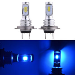 Super Bright 8000K Ice Blue Headlight Bulbs Kit High Low Beam H7 LED 80W 8000LM