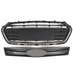TOPPARTZ Front Upper and Lower Grille Set 2PCS Black＆Chrome For 2017-2021 Chevrolet Trax