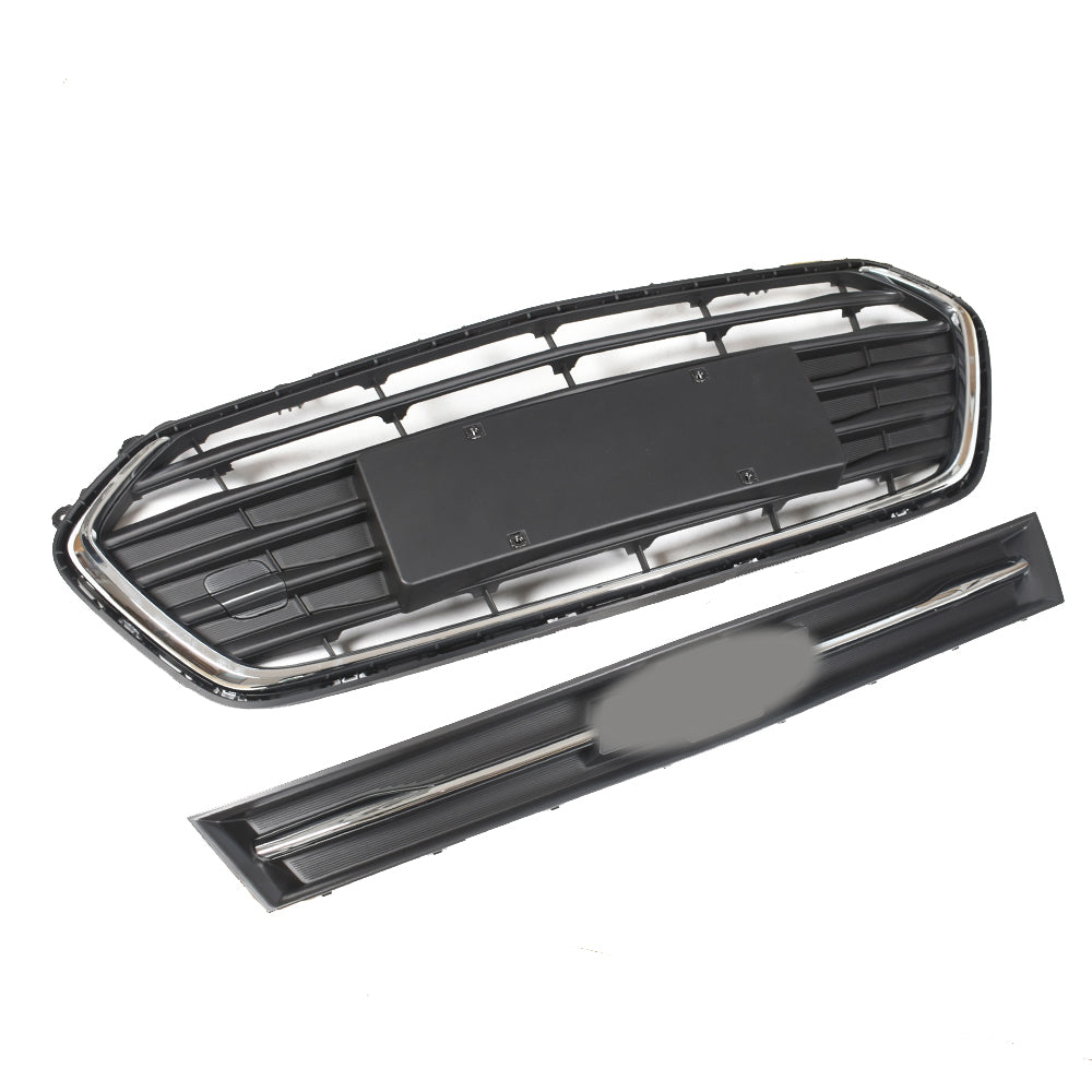 TOPPARTZ Front Upper and Lower Grille Set 2PCS Black＆Chrome For 2017-2021 Chevrolet Trax