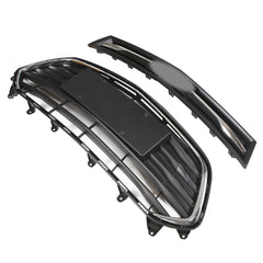 TOPPARTZ Front Upper and Lower Grille Set 2PCS Black＆Chrome For 2017-2021 Chevrolet Trax
