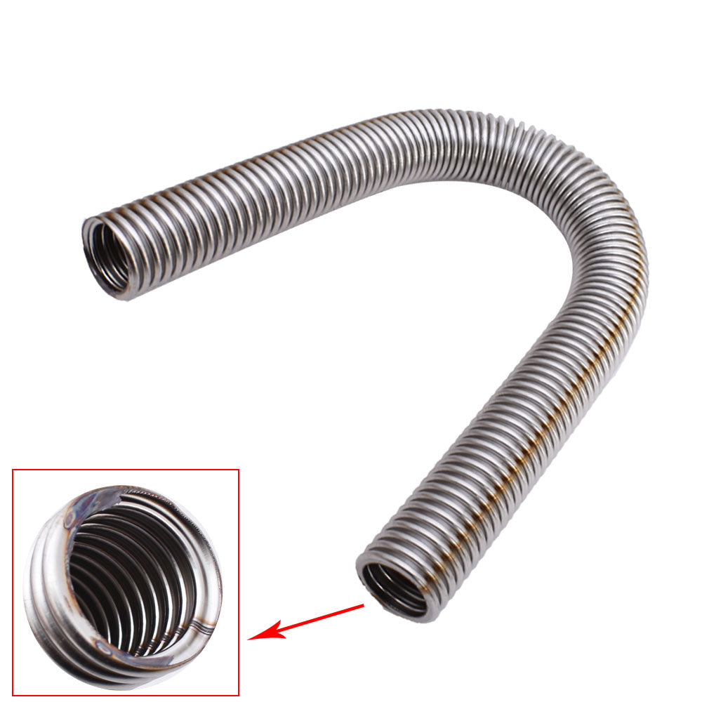 TOPPARTZ 24' Flexible Stainless Steel Upper or Lower Radiator Hose Kit W/Caps