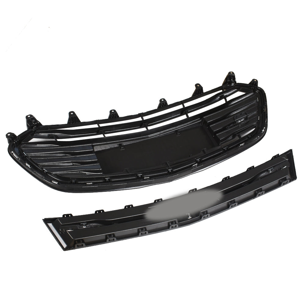 TOPPARTZ Front Upper and Lower Grille Set 2PCS Black＆Chrome For 2017-2021 Chevrolet Trax
